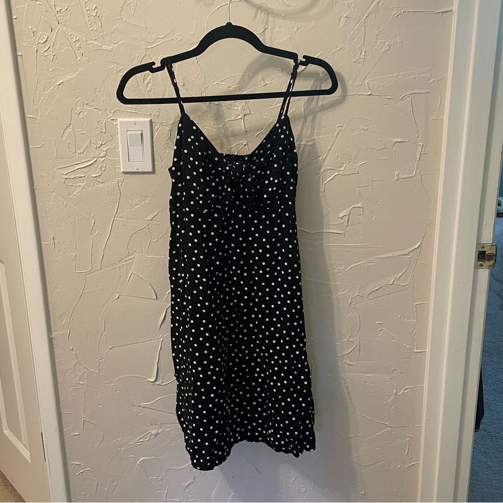 Black and White Polkadot Dress